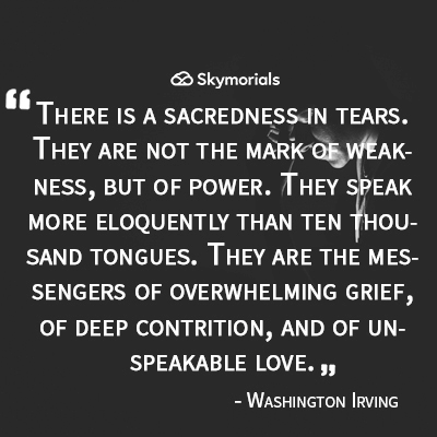 sacredness in tears