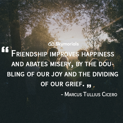 Friendship improves happiness